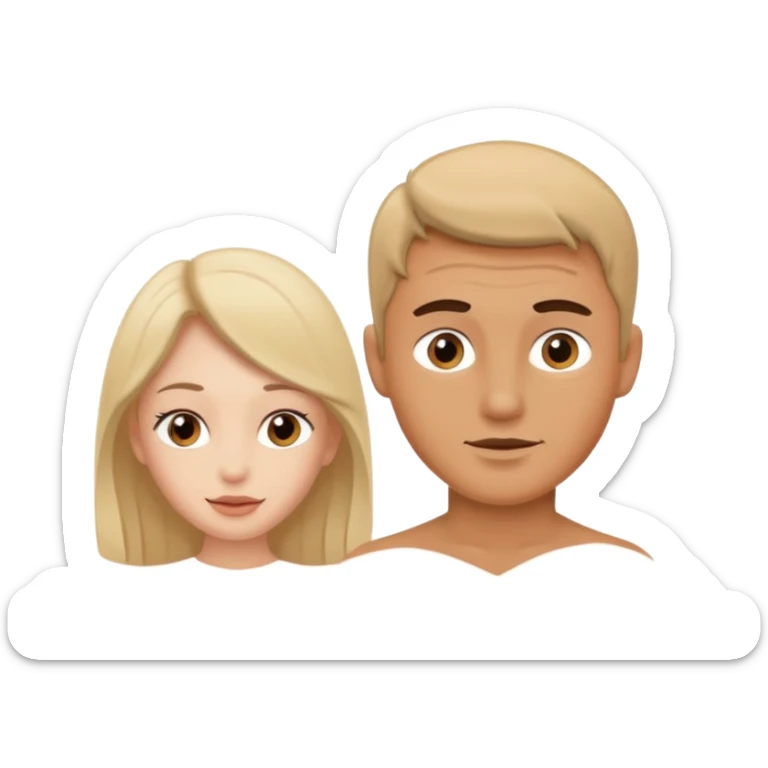 Naked woman fucked by naked man sticker