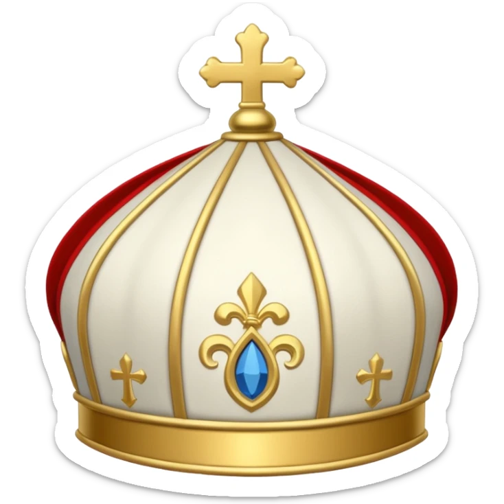 Make me a archbishop mitre I want a catholic mitre don’T put a human just the hat  sticker