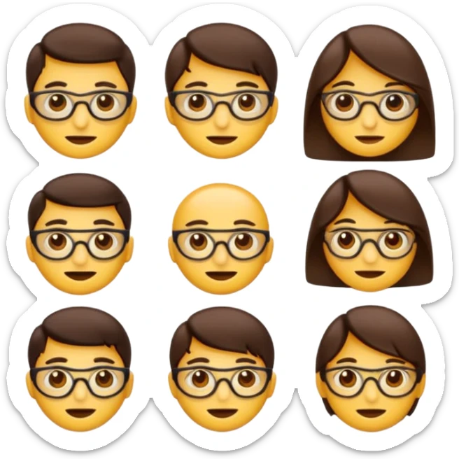 Crează mi un Ai emoji băiat cu șapcă,ochelari de soare , par brunet, ochi căprui, piele cafeniu deschis  sticker