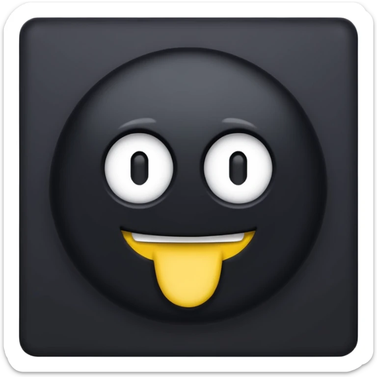 Erstelle ein Emoji mit schwarzem Hintergrund und einer Weißen Schrift wo AOD steht in den maßen das man es bei Discord hinzufügen kann sticker