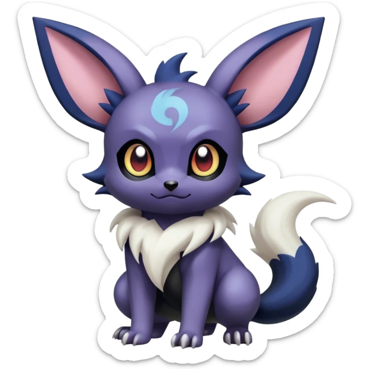 Cool Cute Kawaii Noibat-Eevee-Absol-Zorua-Umbreon-Pokemon Full Body  sticker