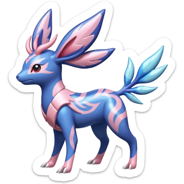 Shiny Pastel Palkia-Kyogre-Sylveon-Xerneas-fusion sticker