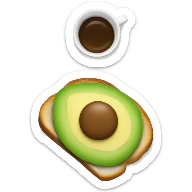 avocado toast sticker