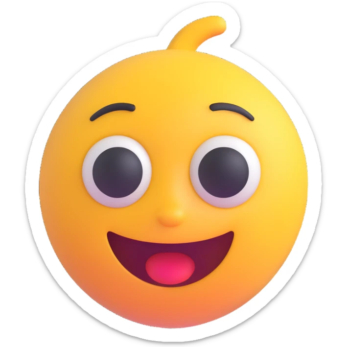 cartoon sticker of a dizzy and confused emoji, colorful and cheerful, no text, suitable for WhatsApp and Instagram sticker