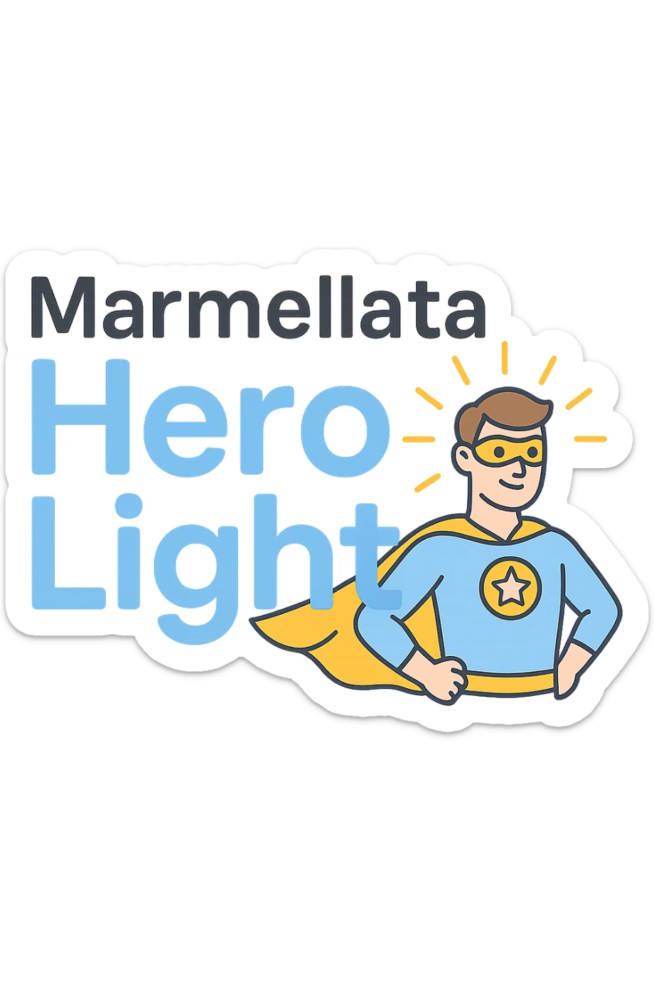 Marmellata Hero Light sticker
