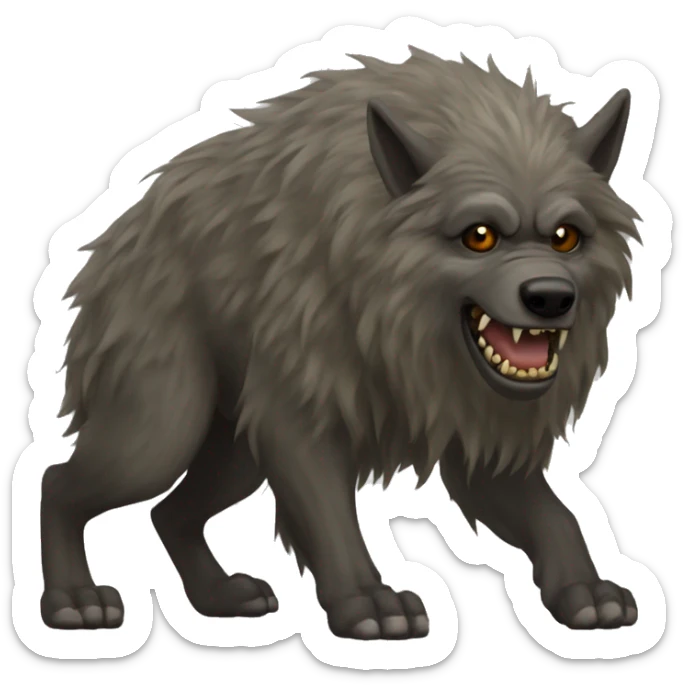 Warg - lord of the rings  sticker