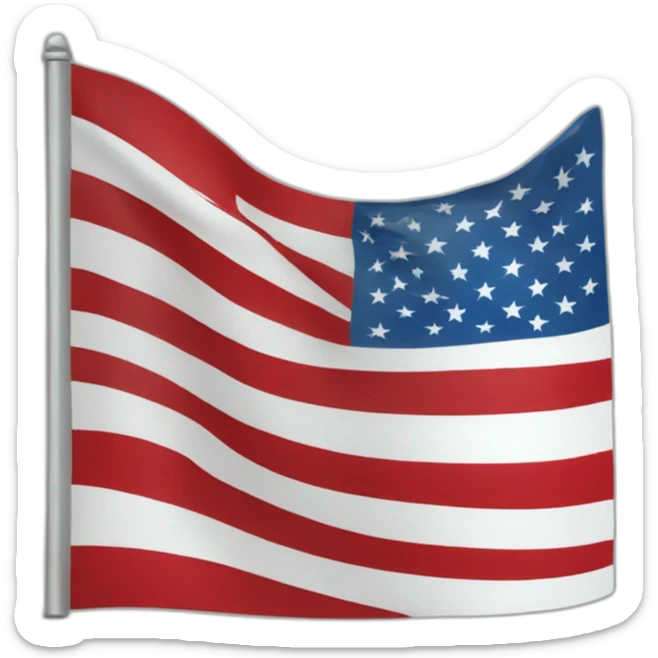 the flag of the united states of america sticker