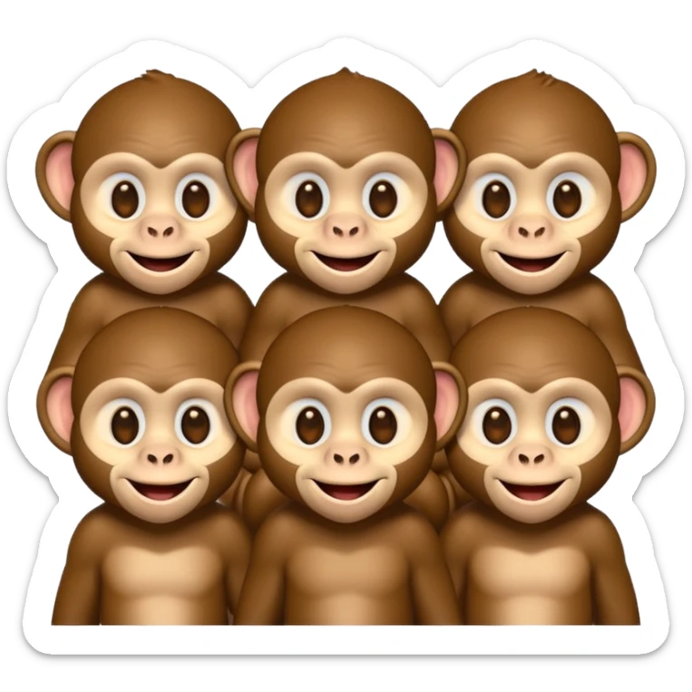 Cinco monitos salta en la cama uno se cayó se golpeó la cabeza mamá llamo al doctor ye le doctor dijo no más monos saita em la cama sticker