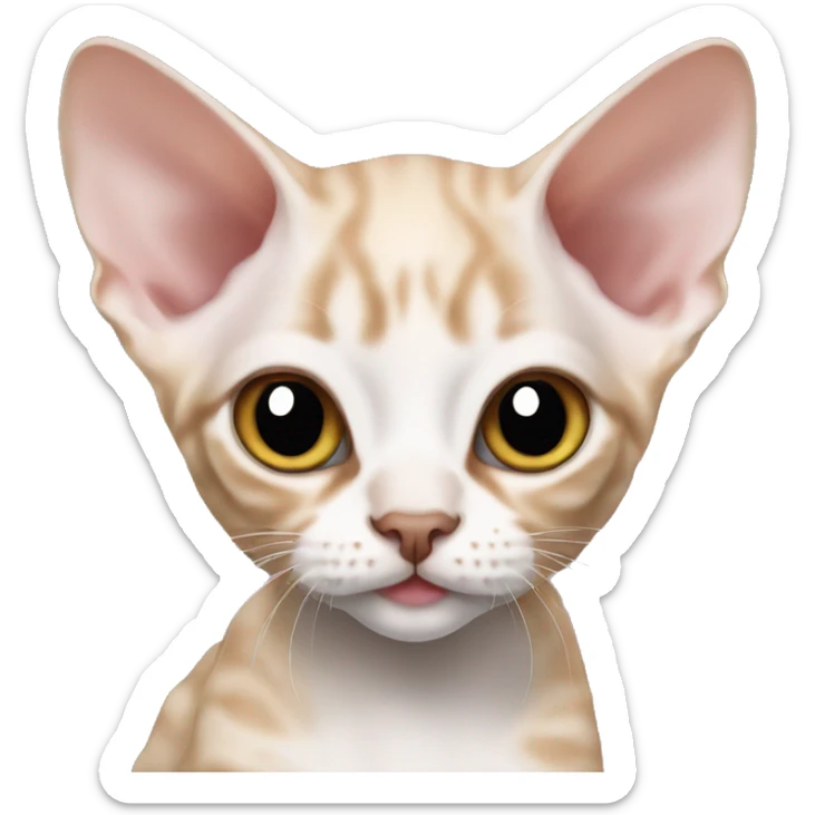 Devon rex kitten sticker