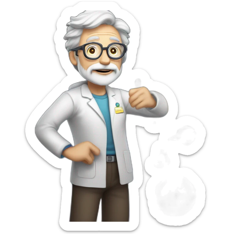 Exploring the wonders of science 🌌 | Honoring the wisdom of seniors 👵 | Approachable, zero attitude zone 😊 | Confidently embracing every challenge 💪 | Let's connect and geek out together! 🤓✨" sticker