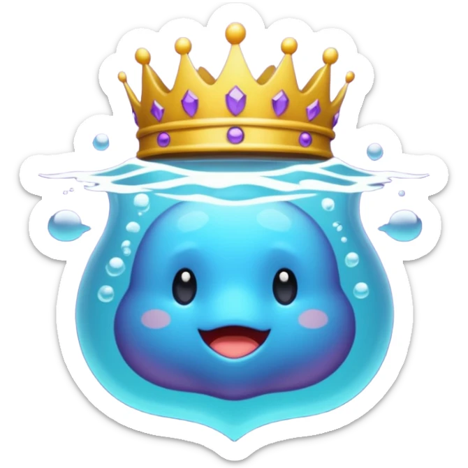 Emblema de sub para Twitch que sea una corona chula para recibirla a los 4 meses sticker