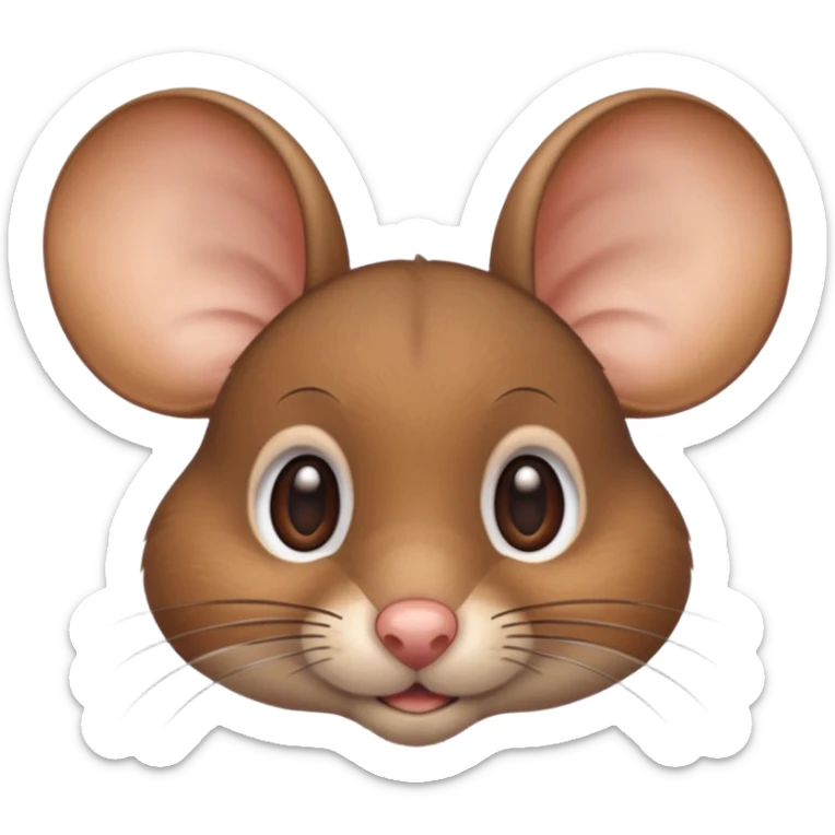 🙄 pero que el ratón tenga los ojos o sea que su iris vea para arriba su iris esté en la parte superior derecha de su ojo , no en el centro  sticker