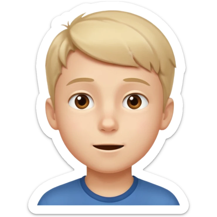 A boy showing right cheek to her mother asking for a gentle playful slap only boy no picture of mother included in emoji
Give side view of right cheek sticker