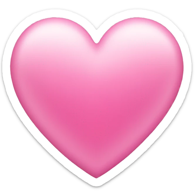 pink heart sticker