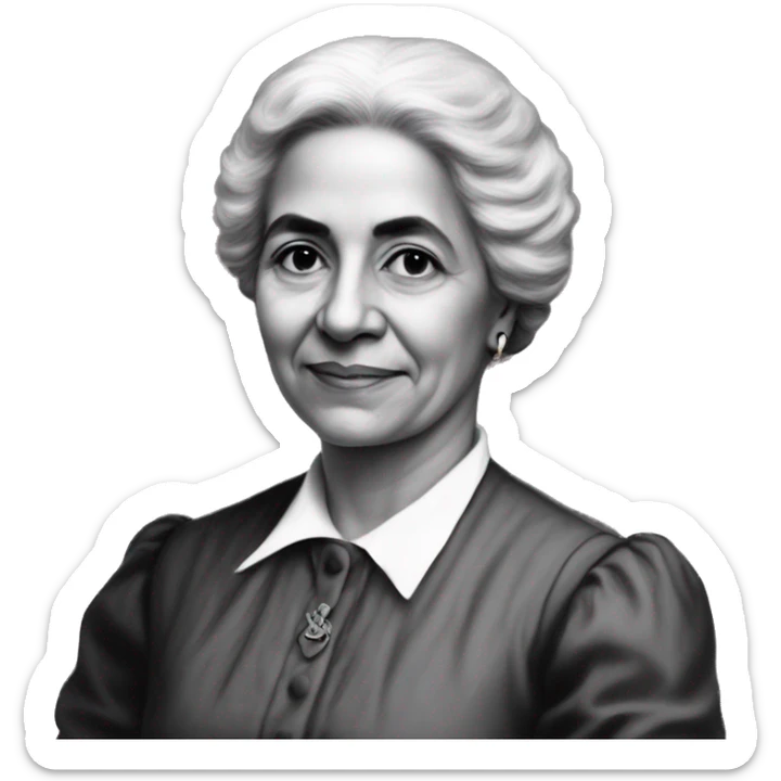 Julia Constancia de Burgos García was a Puerto Rican poet. As an advocate of Puerto Rican independence, she served as Secretary General of the Daughters of Freedom, the women's branch of the Puerto Rican Nationalist Party. burgundy  sticker