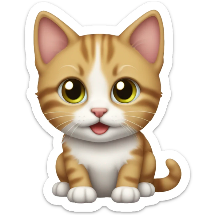 Cute kitten  sticker