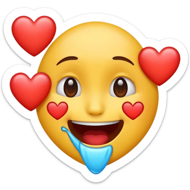 Una emoji che cambia. Emoji con il cuore, quella che ride, quella che piange etc etc sticker