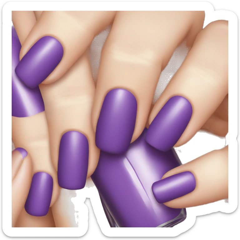 Purple Nails  sticker
