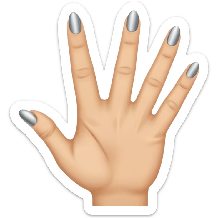 starke metal hand daumen zeigefinger und kleiner finger gestreckt, mittelfinger und ringfinger geballt sticker