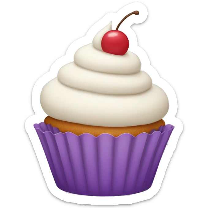 Cupcake sticker