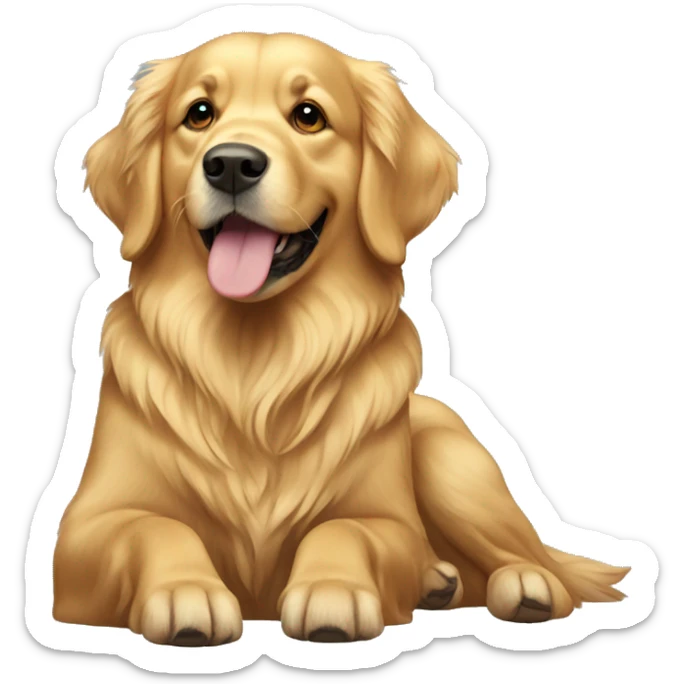 Golden retriever  sticker