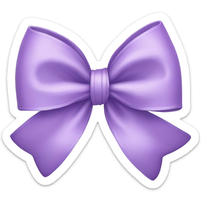 lilac bow sticker