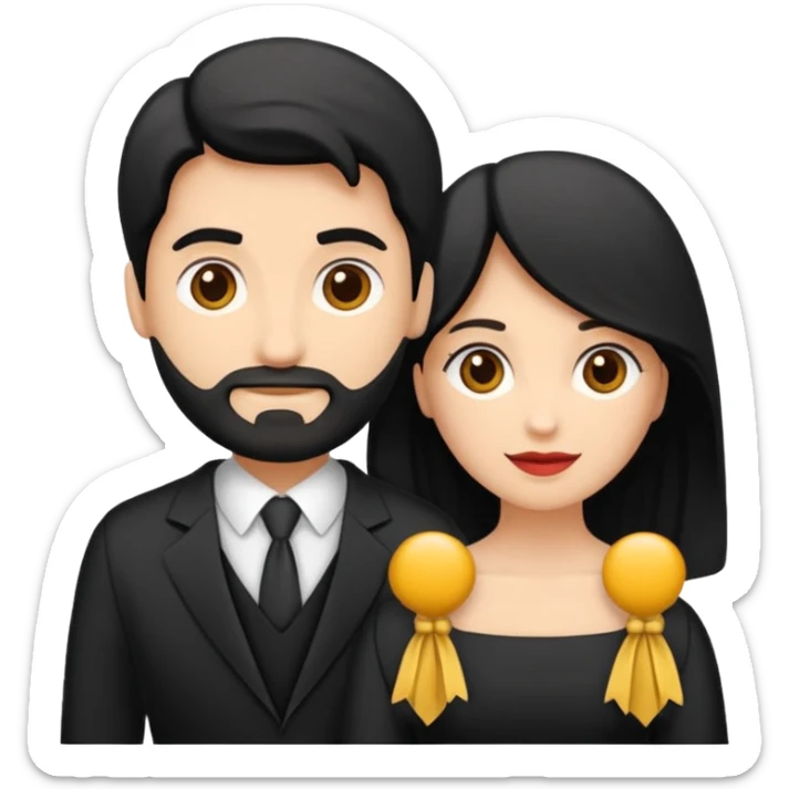 Crie uma figurinha pra stories de uma biblia aberta e um casal lendo (homem loiro e mulher branca cabelos pretos baixinha) sentados de costas o homem é loiro e a mulher branca do cabelo preto  sticker