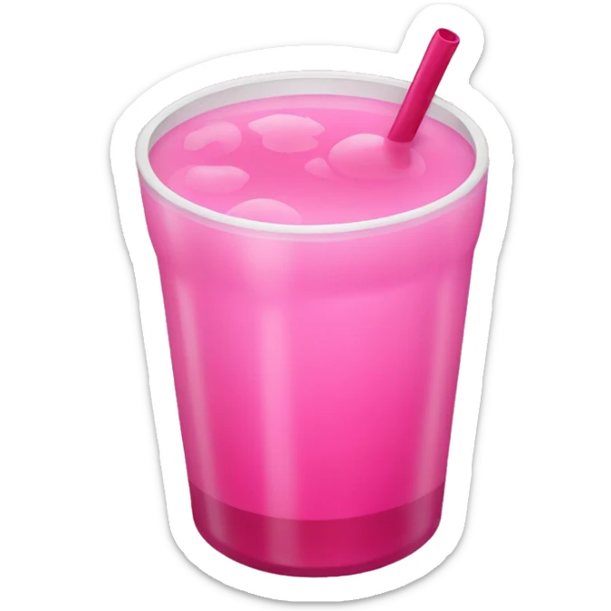 Pink drink sticker