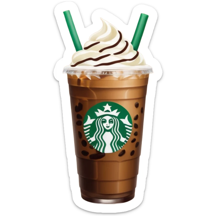 Starbucks iced coffee with Dubai chivalry bar with green filling and burn Khalifa  sticker