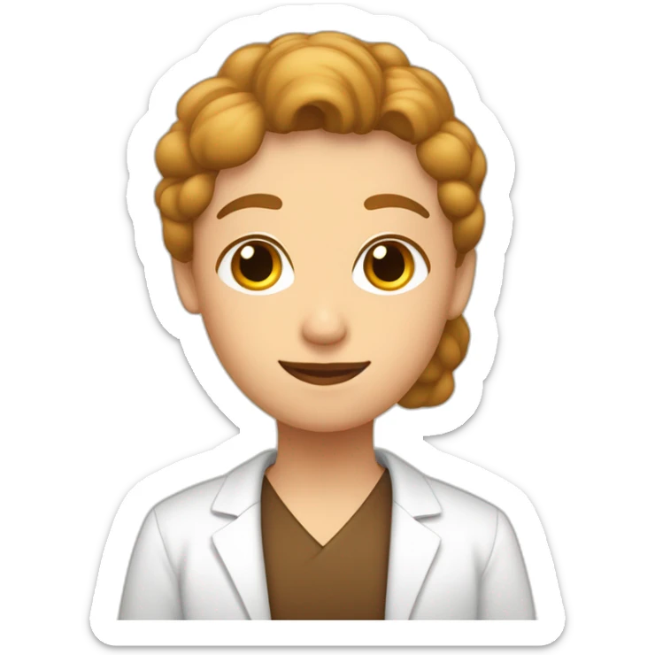 Padre calvo, madre pelo rizado color cobre y a hija rubia y otra morena sticker