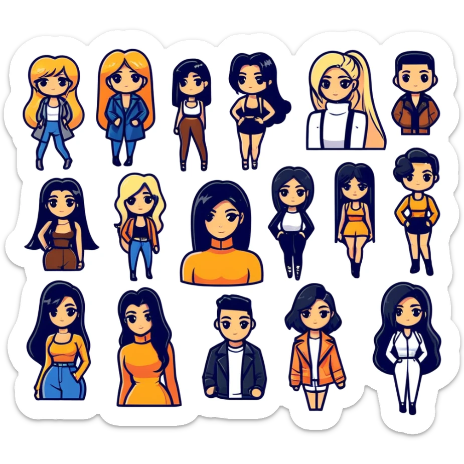 Leila Hormozi, Alex Hormozi, Josh King Madrid JetSet, Tefi Valenzuela, Ana Cheri, Valeria Orsini, Timiree, Kim Kardashian , Kylie Jenner, Narmin Assira, Jamie Maelani, Ashley Flores, Dan Fleyshman, DanielG, Shelby Sapp sticker