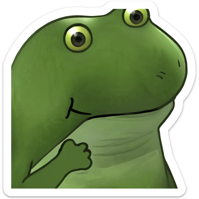 Frog sticker