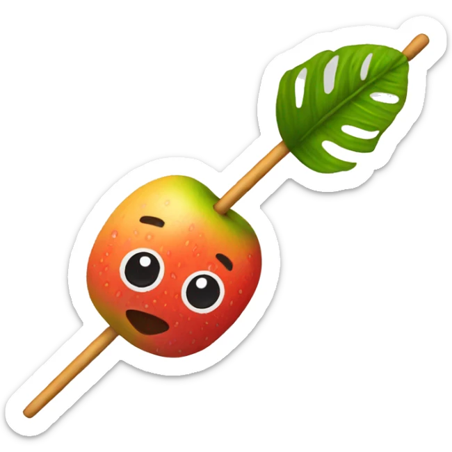 skewer fruit sticker