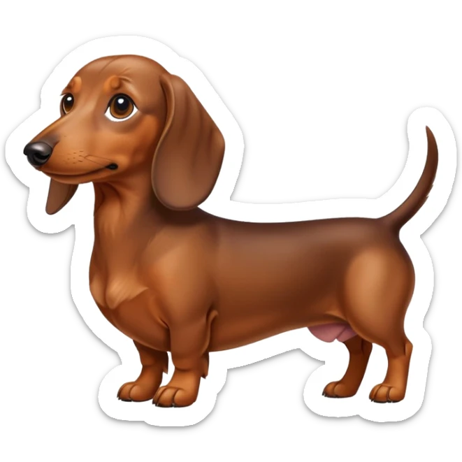 perro salchicha  sticker