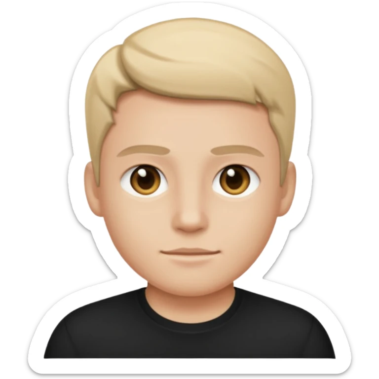 wearing black shirt sticker