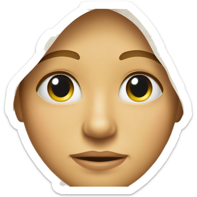 Un solo emoji amarillo con una expresión confundida y ligeramente incómoda, con cejas levantadas, ojos mirando de reojo y boca torcida hacia abajo. sticker