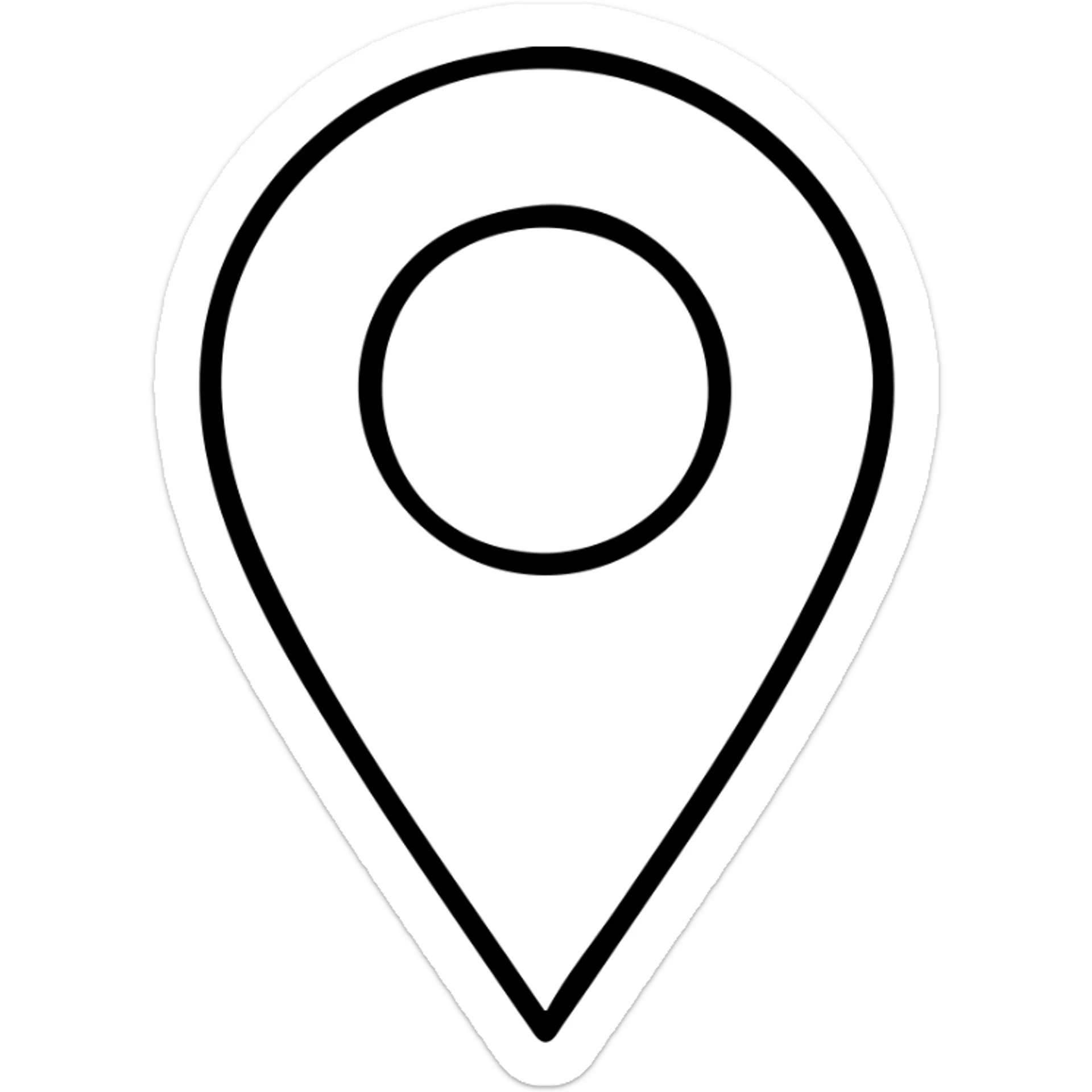 map marker sticker