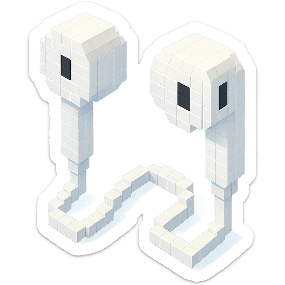 white EarPods headphones with a matte finish sticker