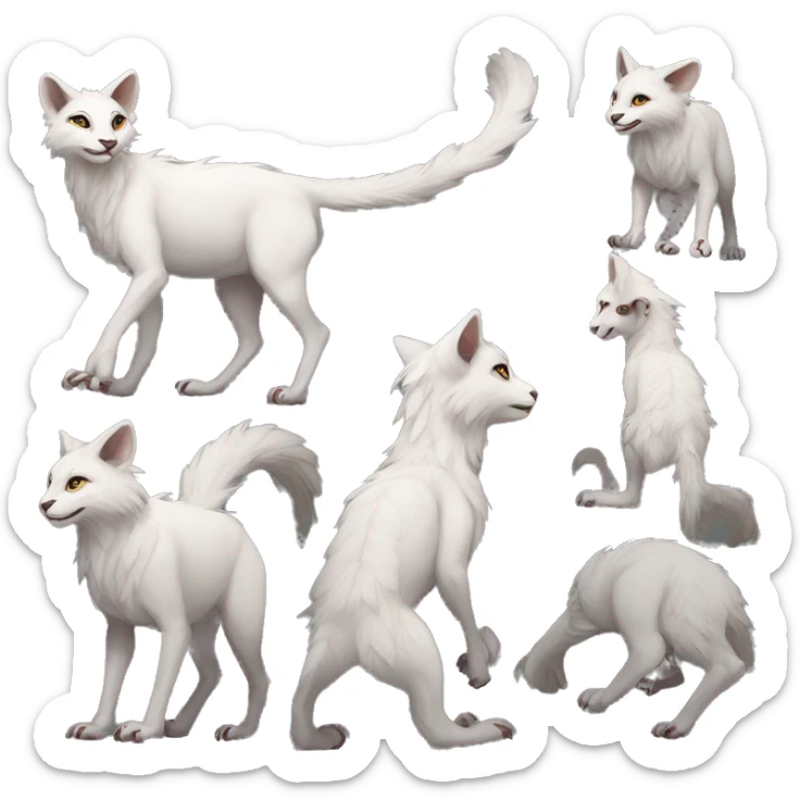 Modern Realistic Rare Fantasy Vernid-Trico-species by LiLaiRa full body sticker