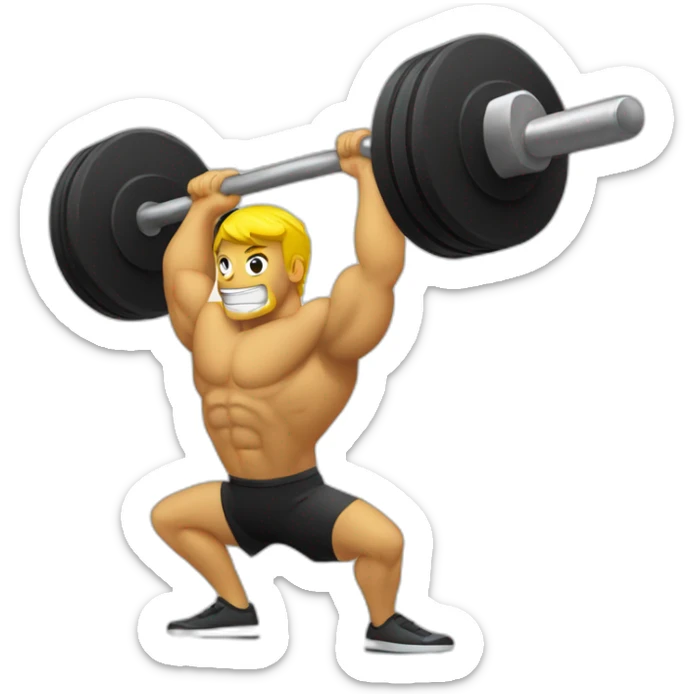 sport barbell sticker