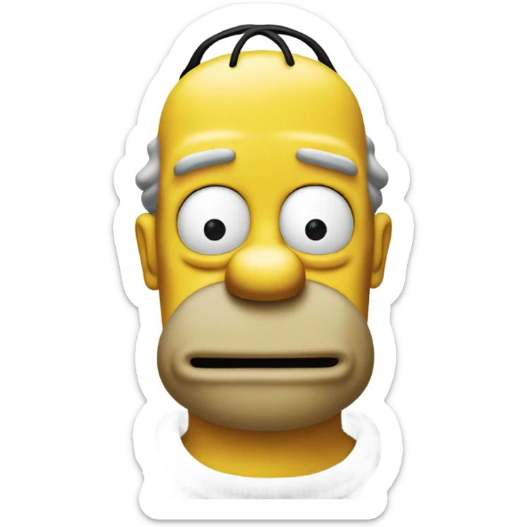 homer simpson sticker