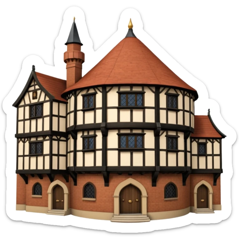 Globe theatre sticker