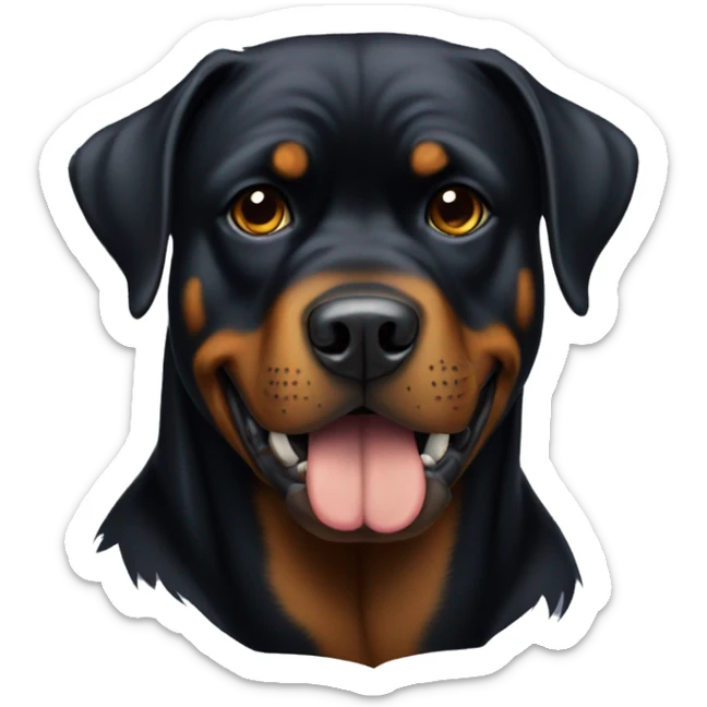 gangster rottweiler sticker