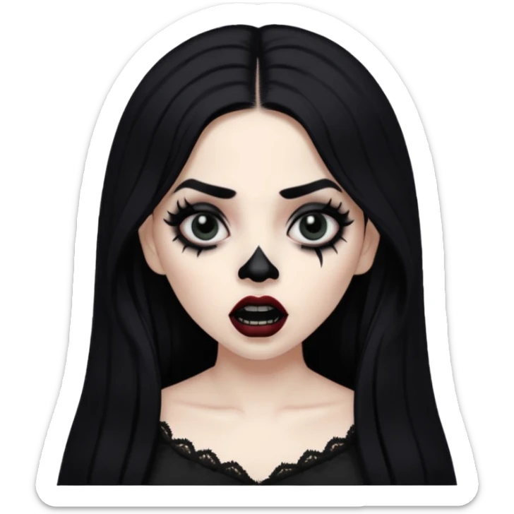 Mexican goth girl can’t sleep and yells about new suicideboy album
 sticker