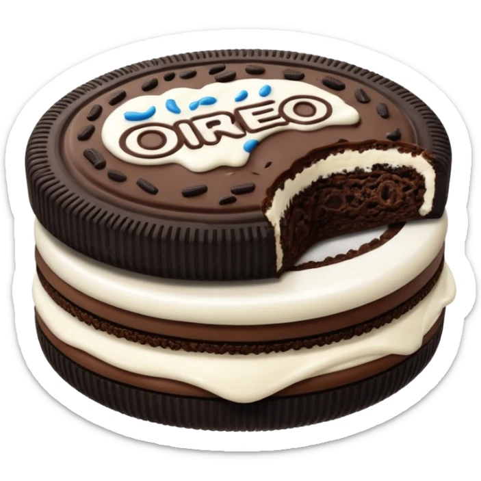 i want to create a emoji of one Oreo classic. The original oreo sticker