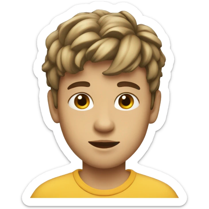 Garçon concentré  sticker