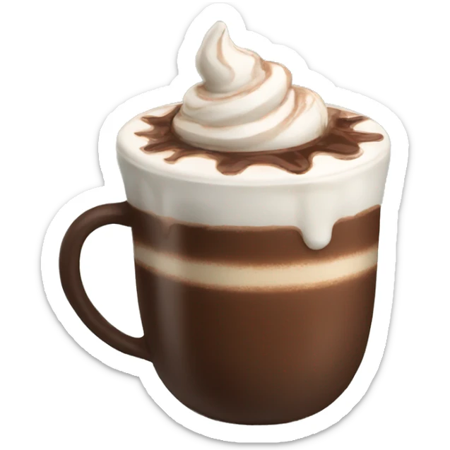 hot chocolate sticker