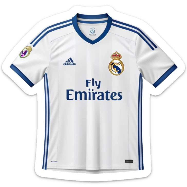 jersey of football of real madrid sticker