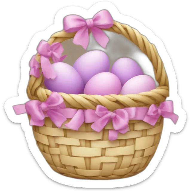 easter basket sticker