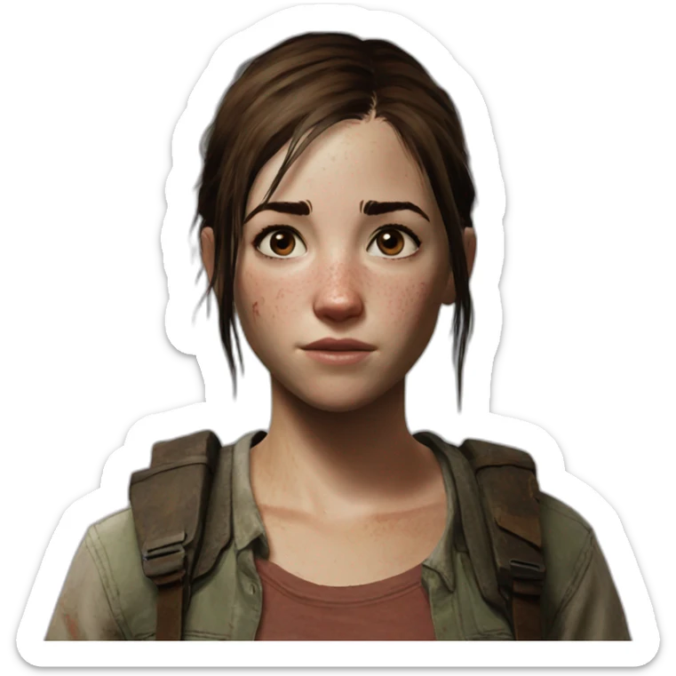 Ellie the last of us sticker